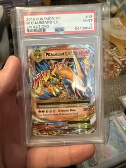 2016 POKEMON XY EVOLUTIONS #13/108 M CHARIZARD EX PSA 9 - Image 1