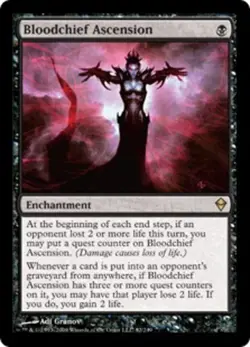 MTG Bloodchief Ascension, Moderate Play, English Zendikar - Image 1