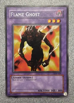 Flame Ghost LOB-029 The Legend of Blue Eyes White Dragon Rare Unlimited Ed. NM - Image 1