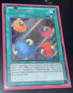 Yugioh Scapegoat (Secret Rare) LCJW-EN066 1st Edition NM - Image 1