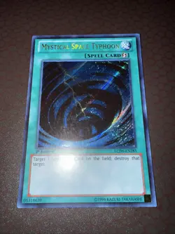 Yu-Gi-Oh! Mystical Space Typhoon -LCJW-EN285- Secret Rare- 1st Edition LP! - Image 2