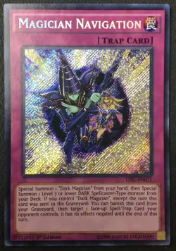 Yu-Gi-Oh TCG #TDIL-EN071 Magician Navigation 1st Edition Secret Rare MP - Image 1