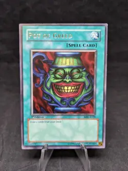 Pot of Greed - Yugioh TCG - Magic Ruler (MRL) - EURO PRINT - MISCUT - NM - Image 1