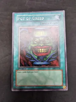 Pot of Greed - Yugioh TCG - Magic Ruler (MRL) - EURO PRINT - MISCUT - NM - Image 2
