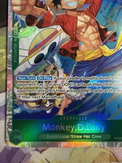 Monkey.D.Luffy PRB02-005 - One Piece TCG - SR Foil Near-Mint English - Image 2