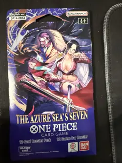 Lot Of 3 One Piece TCG The Azure Sea's Seven Sleeved Booster OP-14 EB04 English - Image 2