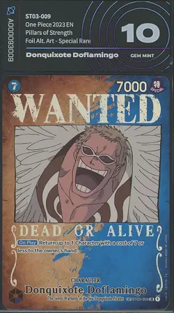 Donquixote Doflamingo ST03-009 - One Piece Pillars of Strength - AiGrading 10 - Image 1