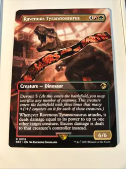 Ravenous Tyrannosaurus (Borderless) Universes Beyond: Jurassic World MTG - Image 1