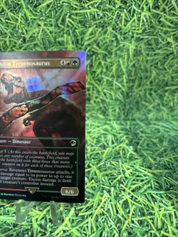 MTG Ravenous Tyrannosaurus (Borderless) Universes Beyond: Jurassic World - Image 3