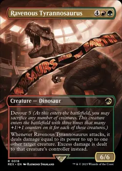 x1 Ravenous Tyrannosaurus (Borderless) Universes Beyond: Jurassic World Multi 18 - Image 1