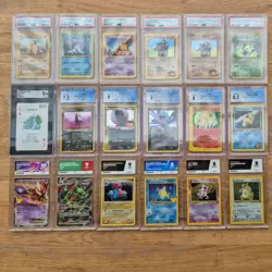 Pokemon 18x Job Lot Various Graded Cards PSA CGC ACE SGC Slabs - Image 1