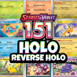 Pokemon Scarlet & Violet 151: Choose Your Card! Holo/Reverse Holo EX Cards NM - Image 1