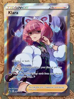 Pokemon Card TCG - Klara SWSH302 Full Art Trainer Sword & Shield Promo Near Mint - Image 2