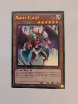 Yu-Gi-Oh Card - SS05-ENV01 - SANTA CLAWS (ultra rare holo) - NM - Image 1