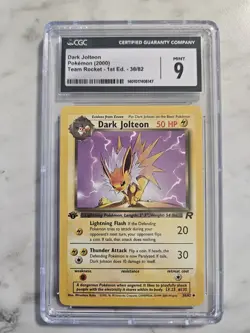 Pokemon TCG Dark Jolteon 38/82 1st Edition Non-Holo Card - Image 1