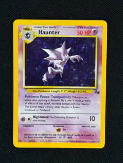 Haunter - 6/62 - Pokemon Fossil Unlimited Holo Rare Card WotC MP - Image 1