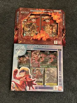 Bandai One Piece Card game illustration box vol 3 and 5 - Image 1