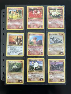 Pokemon Gym Heroes 1st Edition Complete COMMON Set - 48/48 Cards - Image 1