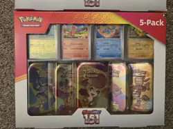 Pokemon TCG Scarlet & Violet 151 Mini Tins 5-Pack Costco Bundle Compete Set of 2 - Image 3