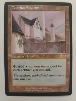 Tolarian Academy english near mint Urzas Saga MTG Reserved List - Image 1