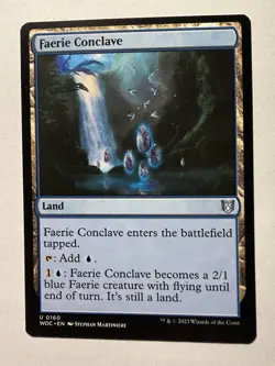 FAERIE CONCLAVE x1 mtg NM-M Commander Wilds of Eldraine 1 Unc - Image 1