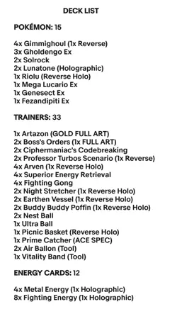 Gholdengo Ex & Mega Lucario Ex - Pokemon TCG - OutTheBoxTCG Custom Meta Decks - Image 2