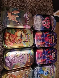 Pokemon Tins *Empty*, Eevee Evolutions, Collector Chests, Large And Small Tins - Image 2