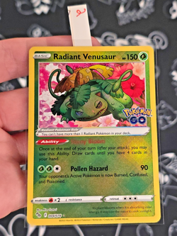 Radiant Venusaur 004/078 Pokemon GO TCG Set Holo - NM - Image 1