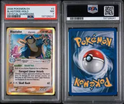 Pokemon EX Crystal Guardians 2 Blastoise Holo PSA 2006 Near Mint 7 - Image 5