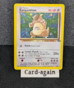 Pokemon TCG Kangaskhan Holo Rare Jungle 5/64 Lightly Played - Image 1