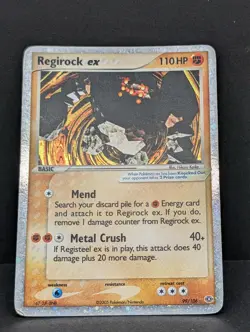 Regirock ex 99/106 Emerald Holo Ultra Rare Pokemon TCG Nintendo HP - Image 3