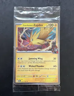 Pokemon Zapdos Sealed Asia stamped Destined Rivals 070/182 Promo #7 - Image 1