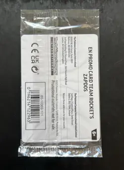 Pokemon Zapdos Sealed Asia stamped Destined Rivals 070/182 Promo #7 - Image 2