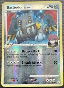Bastiodon GL 2/111 Pokemon TCG Platinum Rising Rivals Reverse Holo MP - Image 1