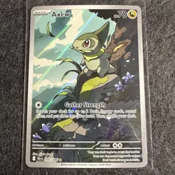 Axew 145/086 Illustration Rare IR Pokemon SV Black Bolt NM - Image 1