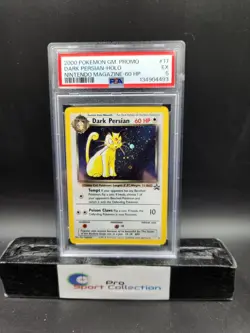 2000 POKEMON GAME PROMO NINTENDO MAGAZINE-60 HP #17 DARK PERSIAN-HOLO PSA 5 - Image 1