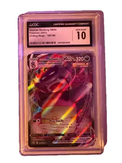 Pokemon Galarian Slowking VMAX 100/198 Chilling Reign Holo CGC 10 - Image 1