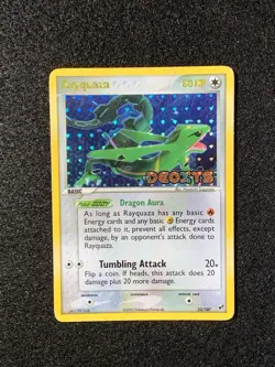 Pokemon EX Deoxys Rayquaza 22/107 Reverse Holo Stamped - Heavily Played - Image 3