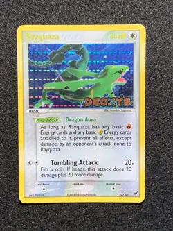 Pokemon EX Deoxys Rayquaza 22/107 Reverse Holo Stamped - Heavily Played - Image 5