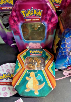 Pokemon TCG Mixed Lot 15 Empty Collectible Tins + Accessories Bundle - Image 5