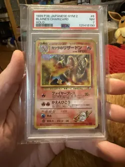 PSA 7 Blaine's Charizard Holo - 1999 Japanese Gym 2 Pokemon - Image 1