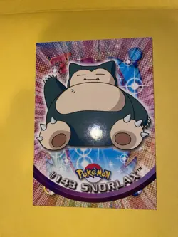 Pokemon Topps Snorlax #143 2000 TV Animation Blue Logo NM Condition - Image 1