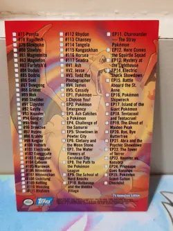 Topps Pokemon Series 2 Checklist Blue Logo NM - Image 2