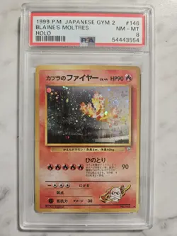 Pokemon TCG Blaine's Moltres Holo Rare Japanese Gym Heroes No.146 - Image 1