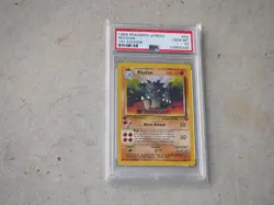 1999 POKEMON JUNGLE RHYDON 1ST EDITION #45 GRADED PSA 10 POKEMON - Image 1