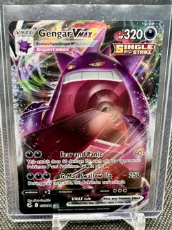 2021 Pokemon - GENGAR VMAX 157/264 Swsh08: Fusion Strike Holo - Image 1