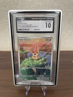 Pokemon TCG Victini 208 Full Art Black Star Promo Black Bolt White Flare CGC 10 - Image 1