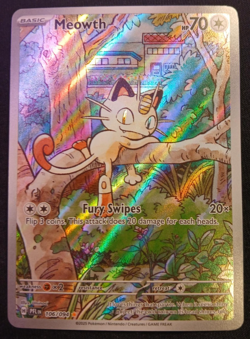 Pokemon TCG Meowth 106/094 Illustration Rare Near Mint Phantasmal Flames English - Image 1