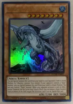 Gameciel, the Sea Turtle Kaiju DUDE-EN037 Duel Devastator 1st Edition LP - Image 1