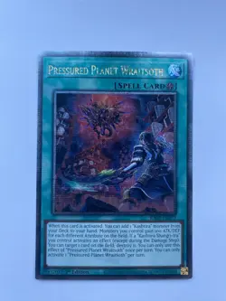 YUGIOH PRESSURED PLANET WRAITSOTH QUARTER CENTURY SECRET RARE NM RA02-EN073 - Image 1